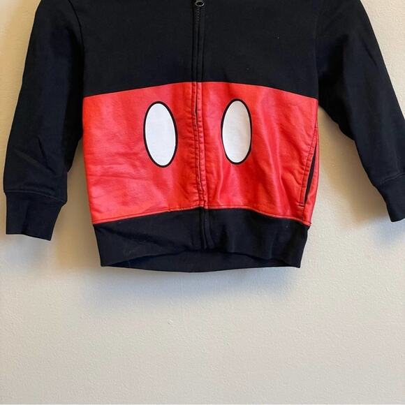 Disney 4T (Boys) Mickey Mouse eat Hoodie black Fandom casual comfy - Picture 3 of 7